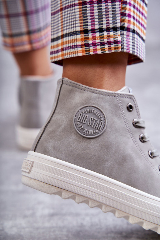 Sapatos de lazer Big Star cor cinza aquecido EE274114