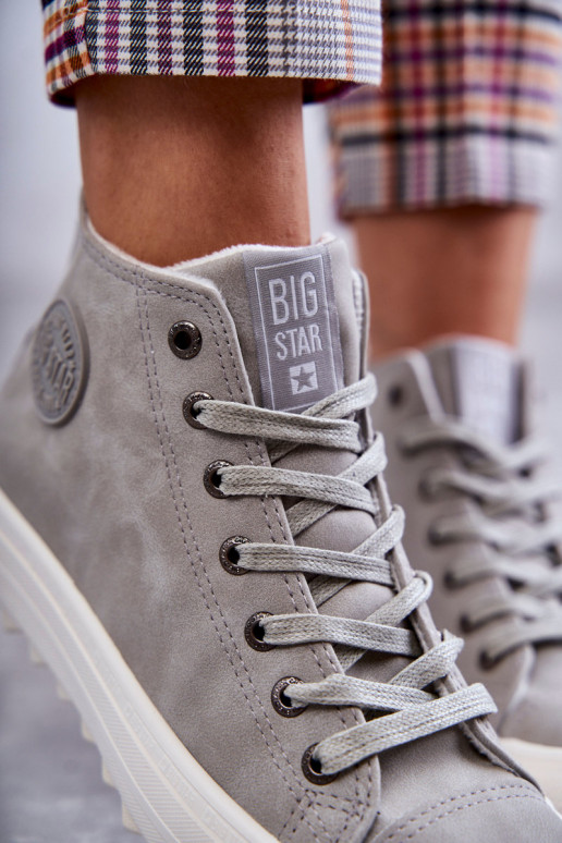 Sapatos de lazer Big Star cor cinza aquecido EE274114