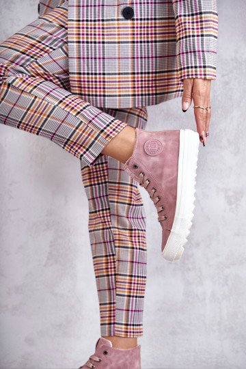 Sapatos de lazer Big Star cor rosa aquecido EE274113 2