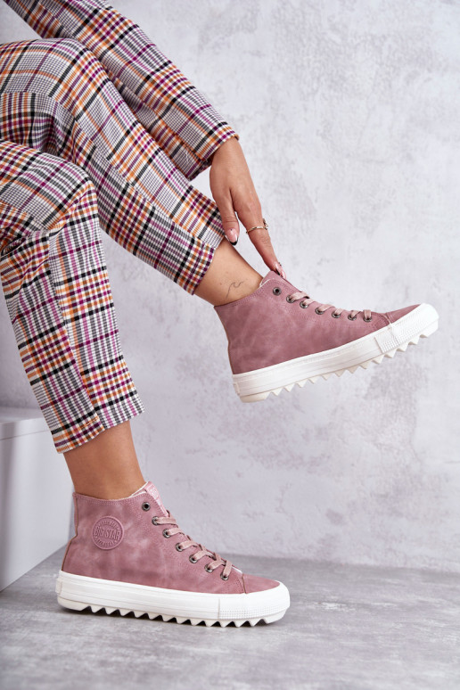 Sapatos de lazer Big Star cor rosa aquecido EE274113 Sapatos de lazer Big Star cor rosa aquecido EE274113