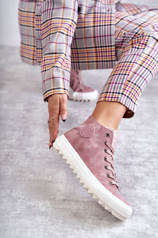 Sapatos de lazer Big Star cor rosa aquecido EE274113 Sapatos de lazer Big Star cor rosa aquecido EE274113