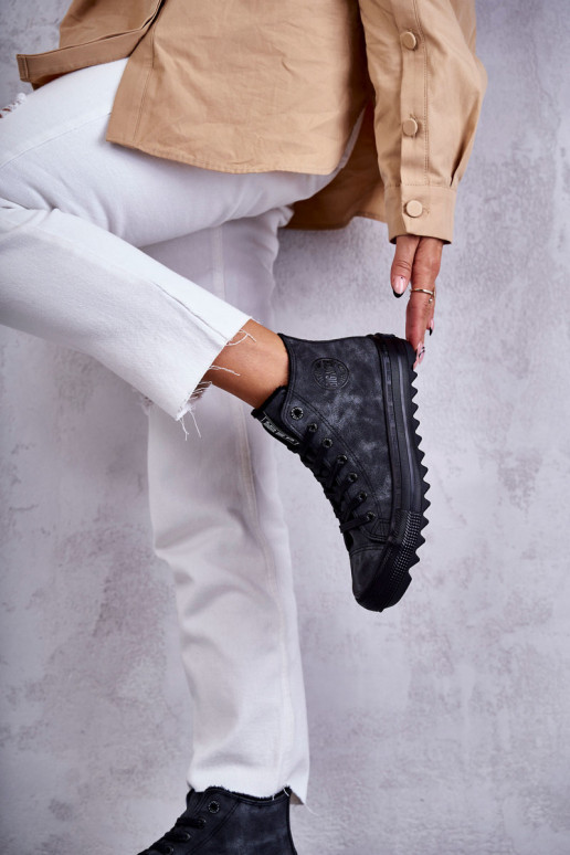 Calçado de lazer Big Star aquecido cor preta GG274069 Calçado de lazer Big Star aquecido cor preta GG274069