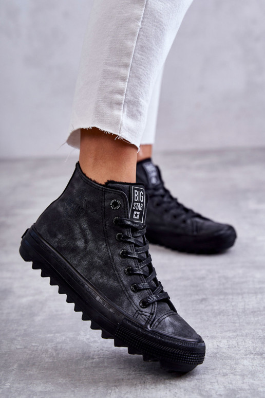 Calçado de lazer Big Star aquecido cor preta GG274069 Calçado de lazer Big Star aquecido cor preta GG274069