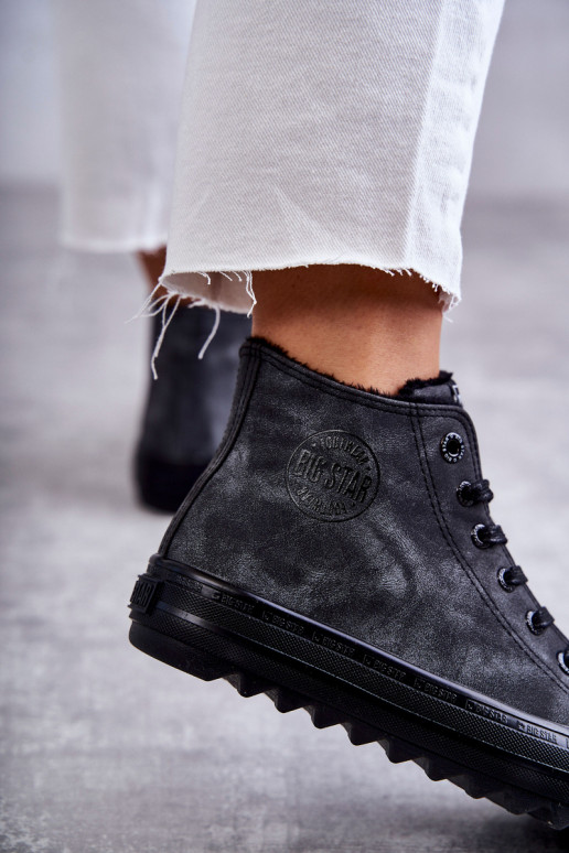 Calçado de lazer Big Star aquecido cor preta GG274069 Calçado de lazer Big Star aquecido cor preta GG274069