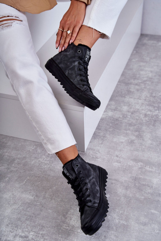 Calçado de lazer Big Star aquecido cor preta GG274069 Calçado de lazer Big Star aquecido cor preta GG274069