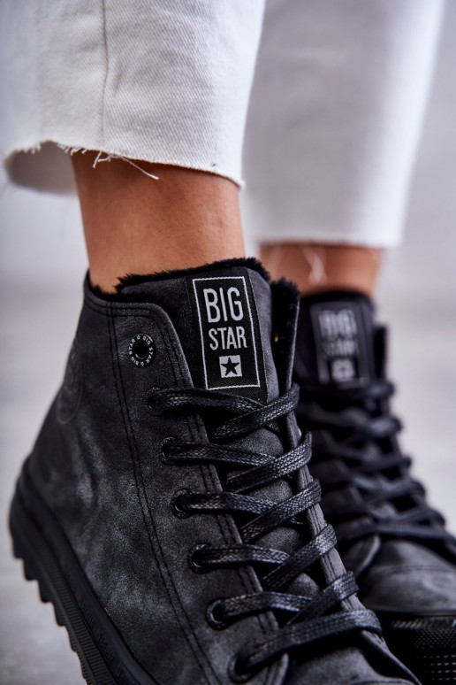 Calçado de lazer Big Star aquecido cor preta GG274069 Calçado de lazer Big Star aquecido cor preta GG274069