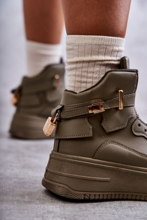 calçados esportivos aquecidos cor verde Lexa calçados esportivos aquecidos cor verde Lexa