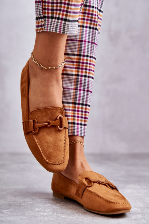 feito de mocassins de camurça com enfeites cor marrom Santi feito de mocassins de camurça com enfeites cor marrom Santi