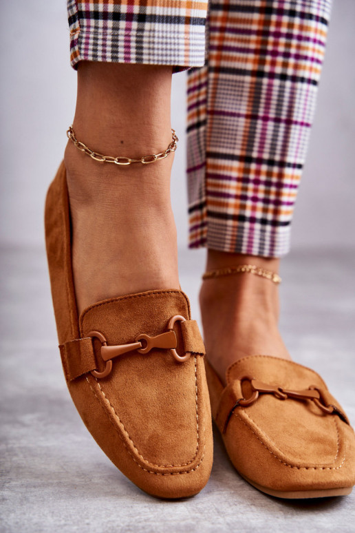 feito de mocassins de camurça com enfeites cor marrom Santi feito de mocassins de camurça com enfeites cor marrom Santi