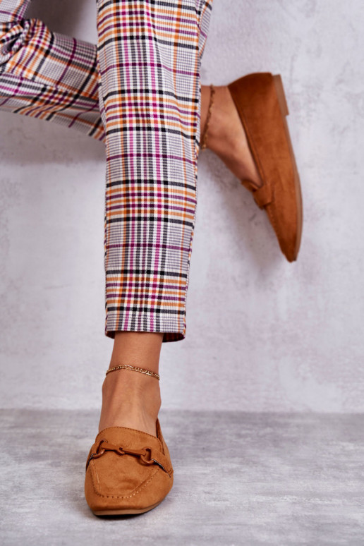 feito de mocassins de camurça com enfeites cor marrom Santi feito de mocassins de camurça com enfeites cor marrom Santi