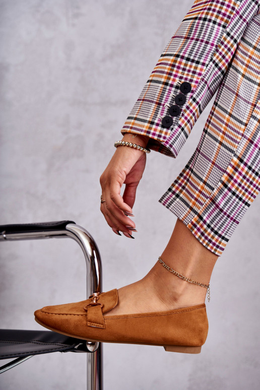 feito de mocassins de camurça com enfeites cor marrom Santi feito de mocassins de camurça com enfeites cor marrom Santi