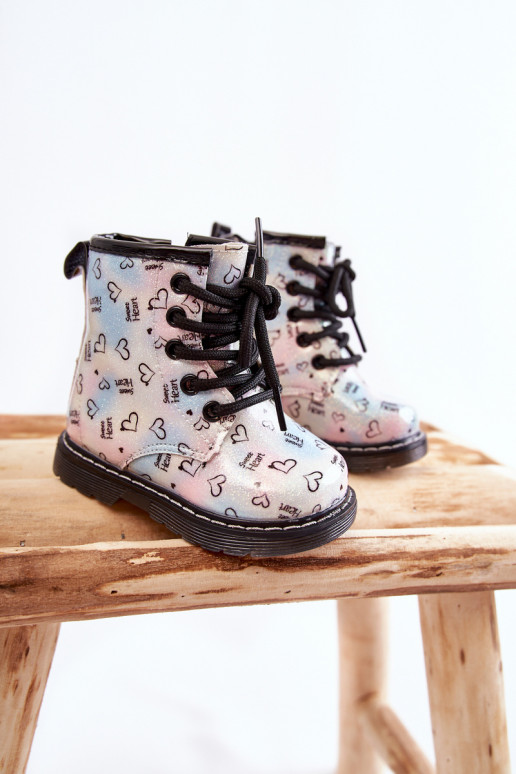 Botas infantis com glitter e estampas Reggie em várias cores