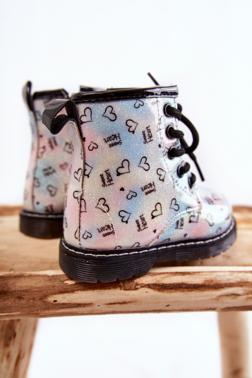 Botas infantis com glitter e estampas Reggie em várias cores