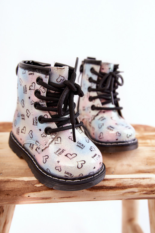 Botas infantis com glitter e estampas Reggie em várias cores