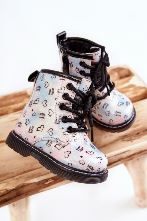 Botas infantis com glitter e estampas Reggie em várias cores