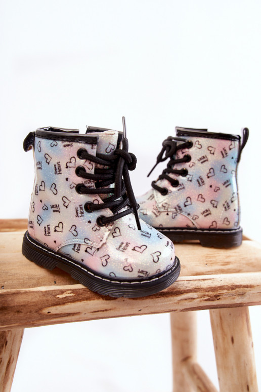 Botas infantis com glitter e estampas Reggie em várias cores