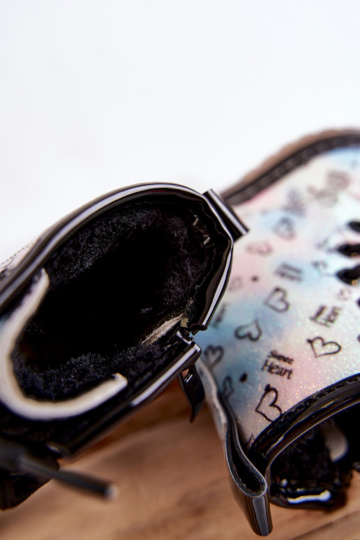 Botas infantis com glitter e estampas Reggie em várias cores Botas infantis com glitter e estampas Reggie em várias cores