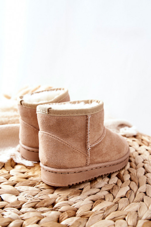 Botas quentes de inverno infantil bege Gooby Botas quentes de inverno infantil bege Gooby