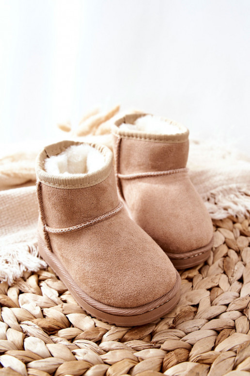 Botas quentes de inverno infantil bege Gooby
