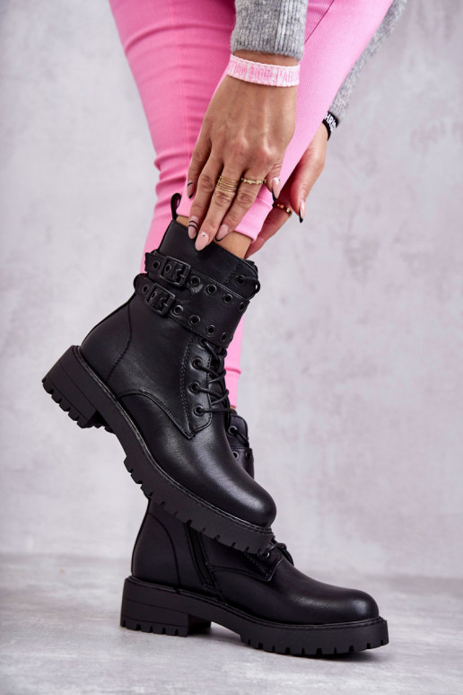 Botas aquecidas na cor preta Silvor Botas aquecidas na cor preta Silvor