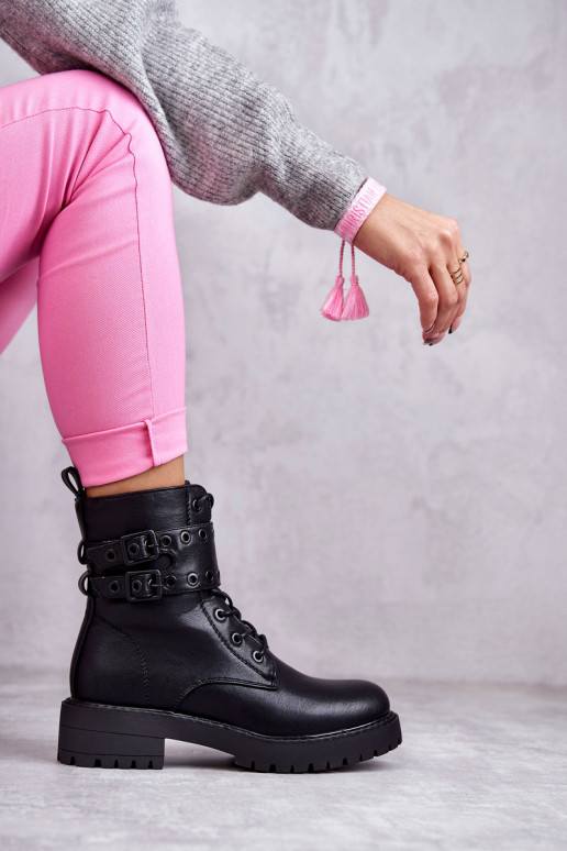 Botas aquecidas na cor preta Silvor Botas aquecidas na cor preta Silvor