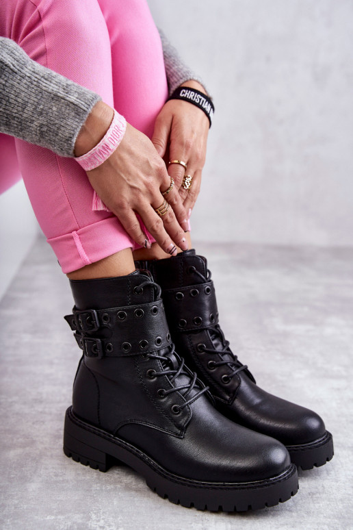 Botas aquecidas na cor preta Silvor Botas aquecidas na cor preta Silvor