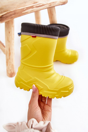 Botas infantis de borracha aquecidas Befado 162X302 cor amarela 2