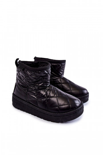 Botas quentes de inverno para crianças Big Star KK374242 pretas 2