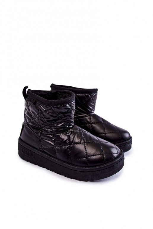 Botas quentes de inverno para crianças Big Star KK374242 pretas