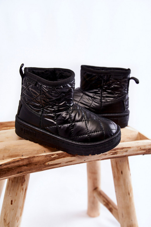 Botas quentes de inverno para crianças Big Star KK374242 pretas