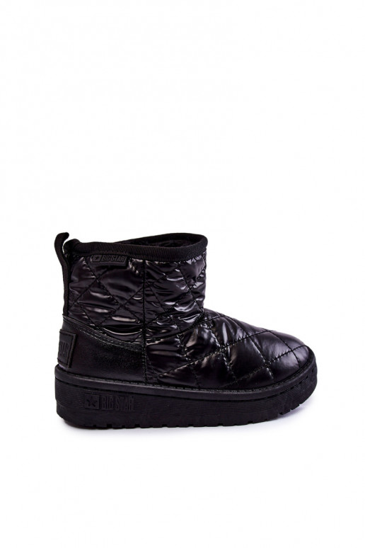 Botas quentes de inverno para crianças Big Star KK374242 pretas