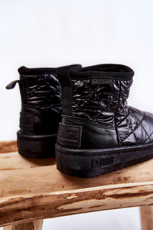 Botas quentes de inverno para crianças Big Star KK374242 pretas Botas quentes de inverno para crianças Big Star KK374242 pretas