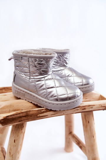 Botas quentes de inverno infantil Big Star KK374241 cor prata