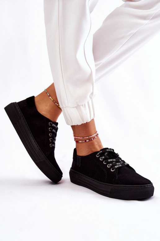 Sapatos femininos Memory Foam System Big Star KK276001 preto Sapatos femininos Memory Foam System Big Star KK276001 preto