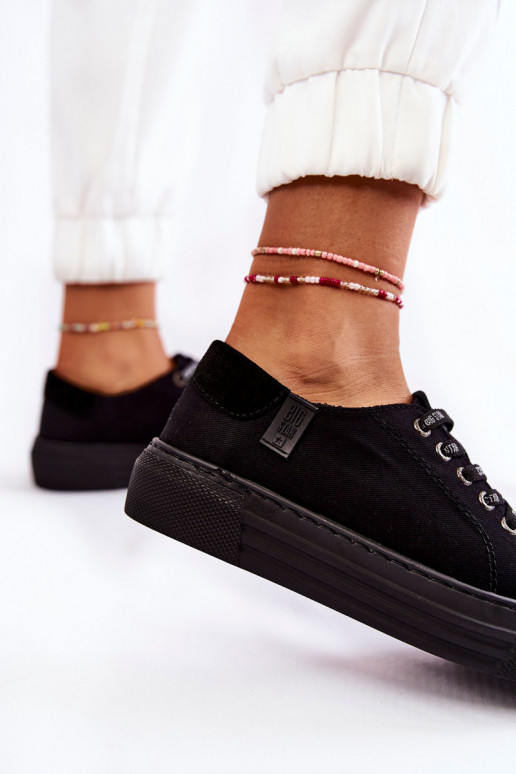 Sapatos femininos Memory Foam System Big Star KK276001 preto Sapatos femininos Memory Foam System Big Star KK276001 preto