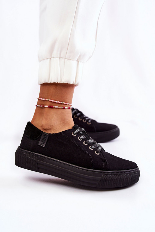 Sapatos femininos Memory Foam System Big Star KK276001 preto Sapatos femininos Memory Foam System Big Star KK276001 preto