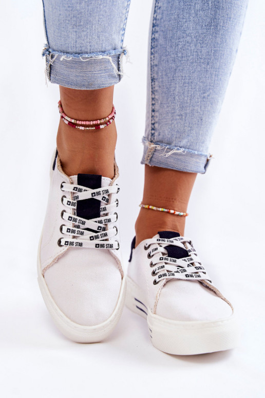 Calçados femininos Memory Foam System Big Star KK276002 cor branca Calçados femininos Memory Foam System Big Star KK276002 cor branca