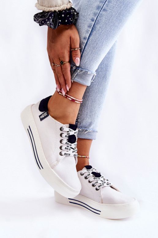 Calçados femininos Memory Foam System Big Star KK276002 cor branca Calçados femininos Memory Foam System Big Star KK276002 cor branca