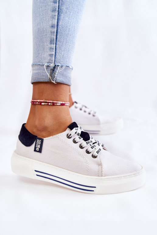 Calçados femininos Memory Foam System Big Star KK276002 cor branca Calçados femininos Memory Foam System Big Star KK276002 cor branca