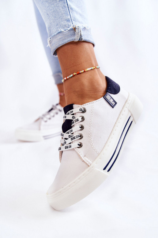 Calçados femininos Memory Foam System Big Star KK276002 cor branca Calçados femininos Memory Foam System Big Star KK276002 cor branca