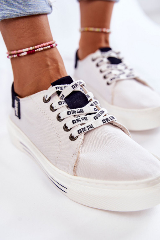 Calçados femininos Memory Foam System Big Star KK276002 cor branca Calçados femininos Memory Foam System Big Star KK276002 cor branca