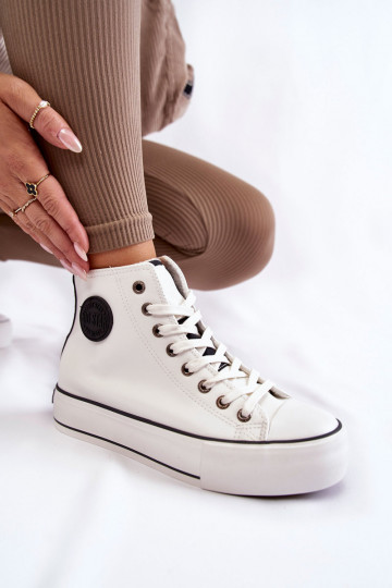 sapatos de lazer aquecidos Big Star KK274170 cor branca