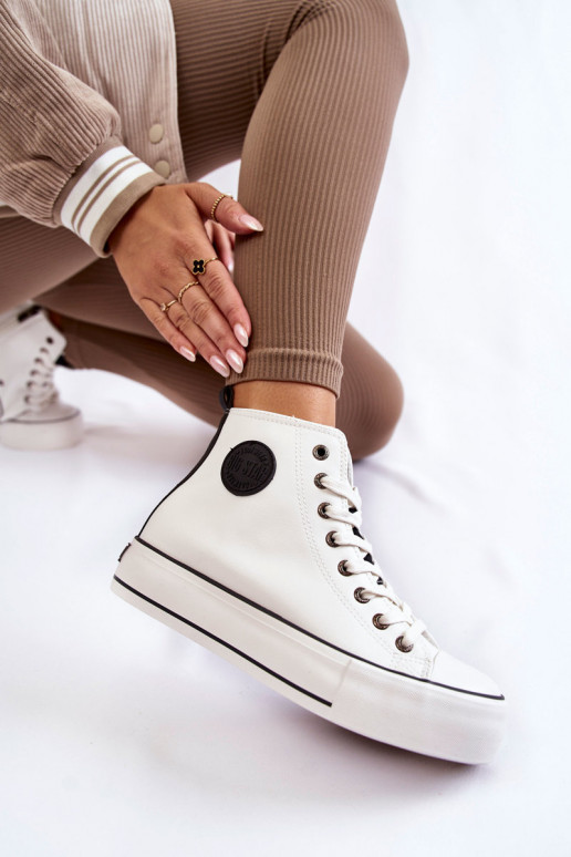 sapatos de lazer aquecidos Big Star KK274170 cor branca sapatos de lazer aquecidos Big Star KK274170 cor branca