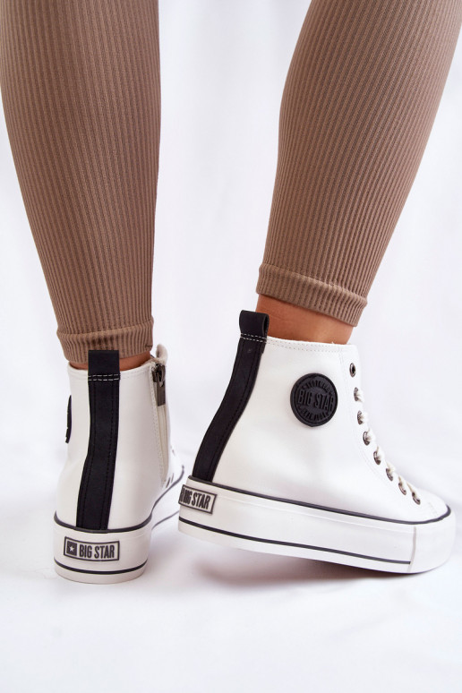 sapatos de lazer aquecidos Big Star KK274170 cor branca sapatos de lazer aquecidos Big Star KK274170 cor branca