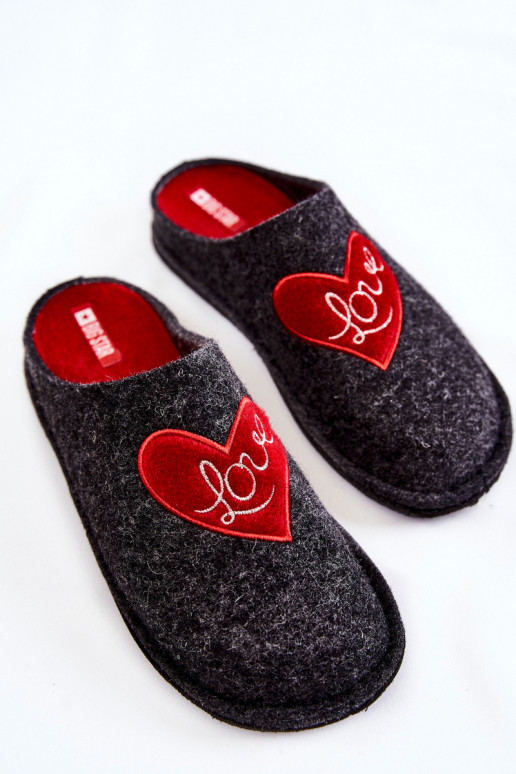 chinelos Big Star KK276019 preto e vermelho