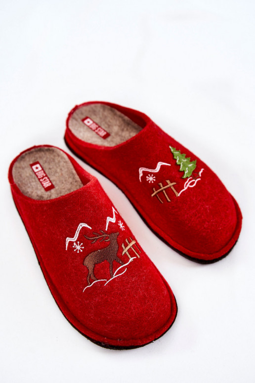 chinelos Big Star KK276017 cor areia vermelha
