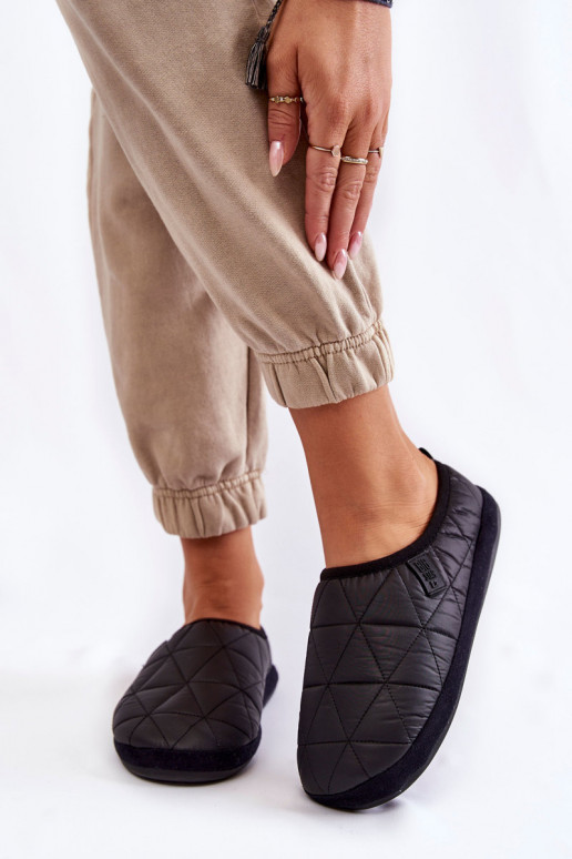 Chinelos slip-on Big Star KK274606 pretos