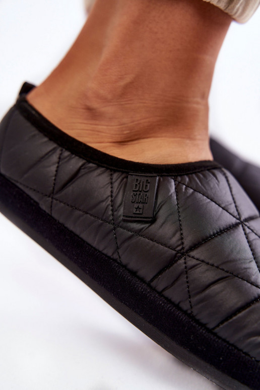 Chinelos slip-on Big Star KK274606 pretos