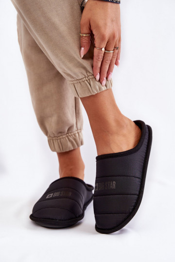 Chinelos modelo clássico Big Star KK274602 preto 2