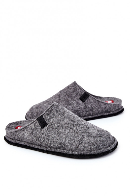 Chinelos masculinos clássicos Big Star KK176001 cor cinza